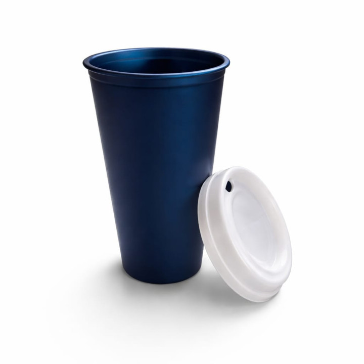 Pahar pentru băuturi calde cu capac, reutilizabil, plastic