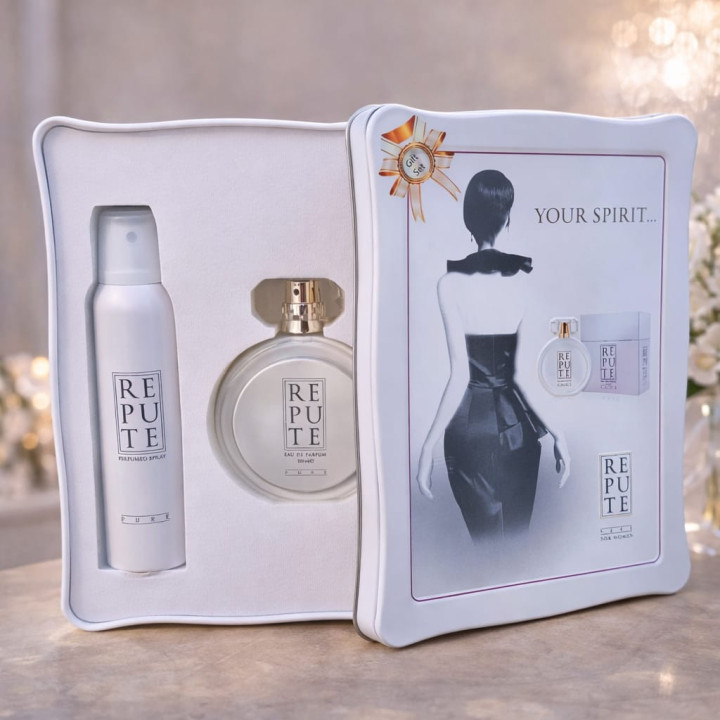 Set Cadou Femei REPUTE, Parfum + Deodorant Spray, Aromă