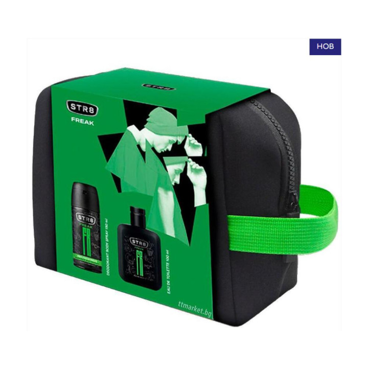 Set 2 x CasetaCadouBarbati STR8 Game, Apa de Toaleta 100 ml