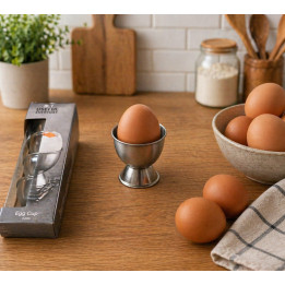 Set 4 suporturi pentru ouă din inox - design modern