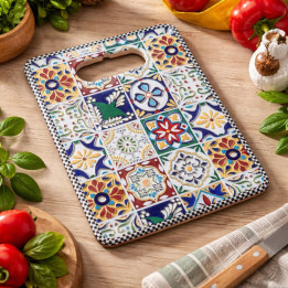 Tocător ceramic cu bază din plută antiderapantă, rezistent
