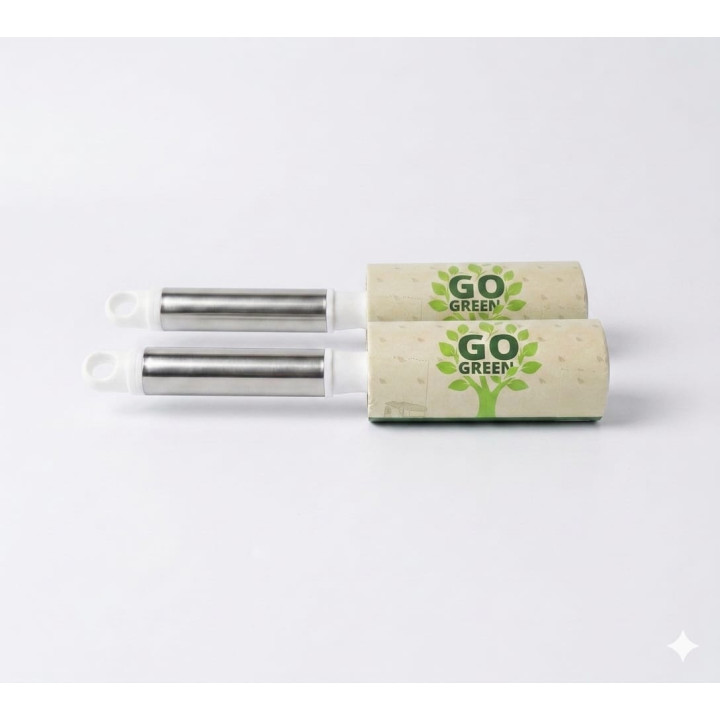 Set 2 Role pentru scame și păr de animale „Go Green”