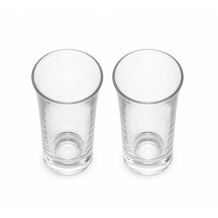 Set 2 Pahare din Sticlă Transparentă 250 ml - Design Elegant