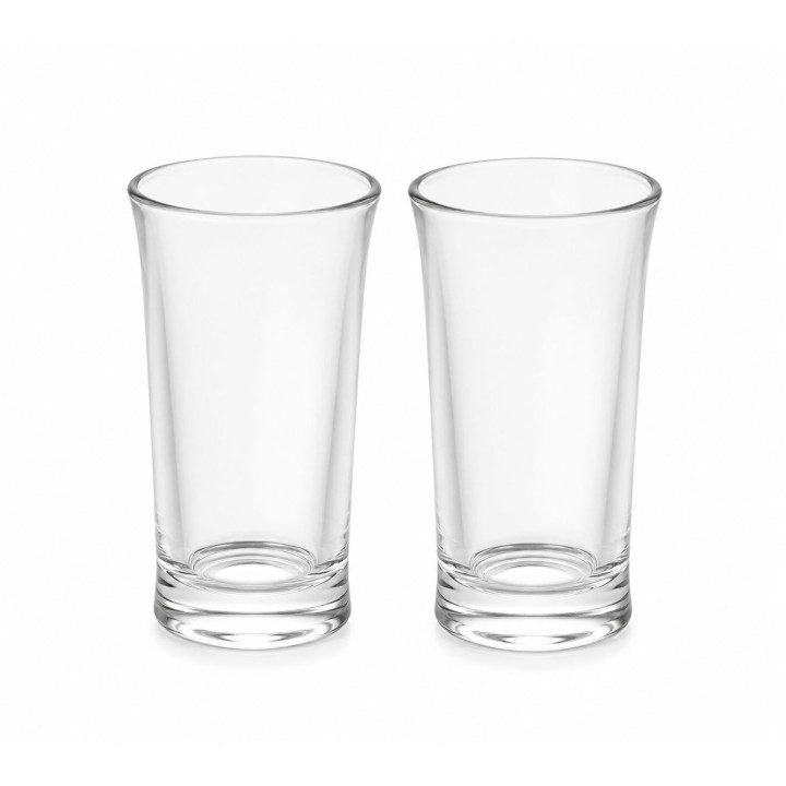Set 2 Pahare din Sticlă Transparentă 250 ml - Design Elegant
