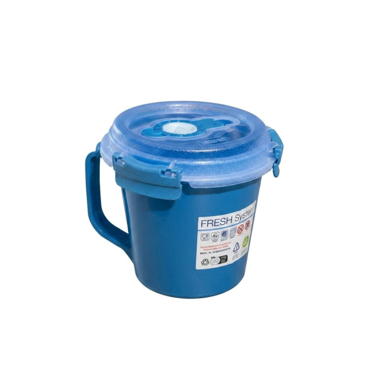 Caserolă ermetică Fresh System Tontarelli 0.64L –cu supapă și închidere sigură