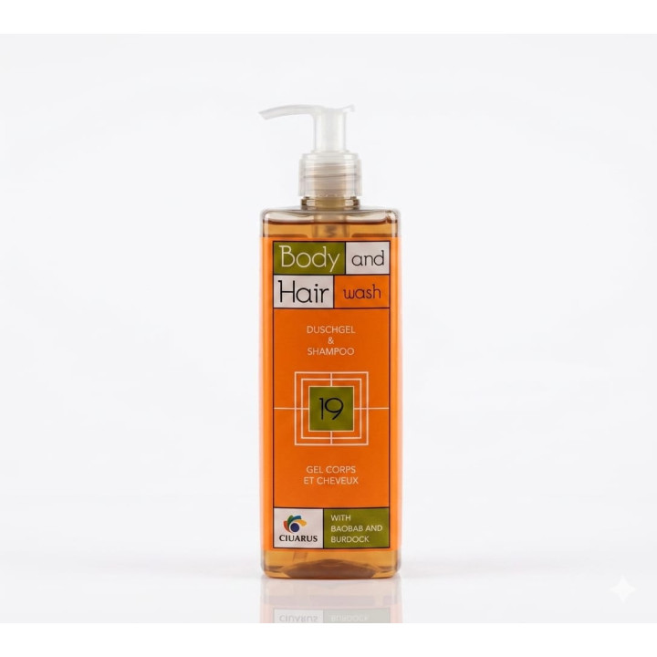 Gel de duș și Șampon Ciuarus 19 (480 ml) – Cu Extract de Baobab și Brusture