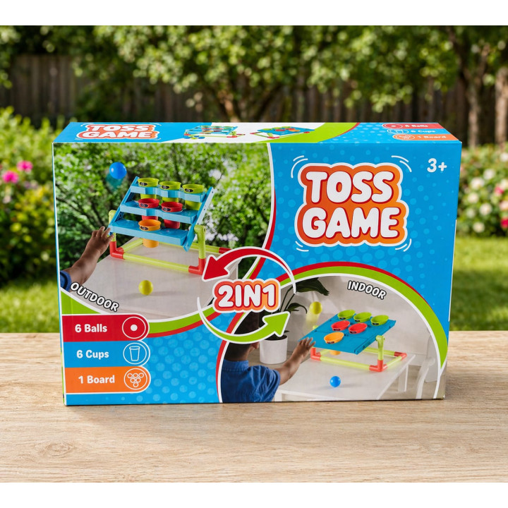 Joc interactiv Toss Game 2 în 1 - Set aruncare mingi